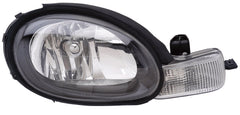 HEAD LAMP RH BLACK BEZEL
