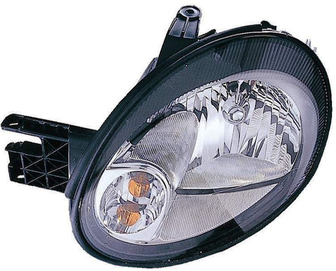 HEAD LAMP RH BLACK BEZEL