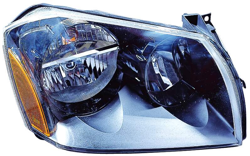 HEAD LAMP RH W/BLACK BEZEL 2.7-3.5LS HQ