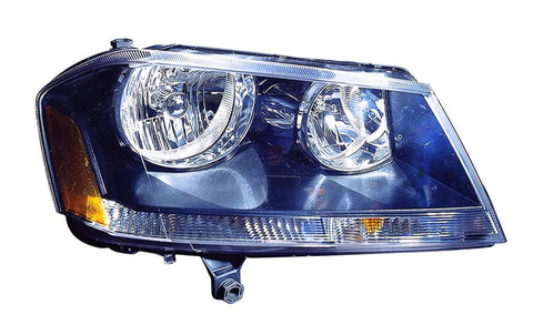 HEAD LAMP RH RT MODEL BLACK BEZEL HQ