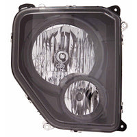 HEAD LAMP RH HALOGEN BLACK BEZEL HQ