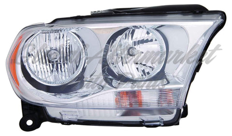 HEAD LAMP RH HALOGEN WITH CHROME TRIM CAPA