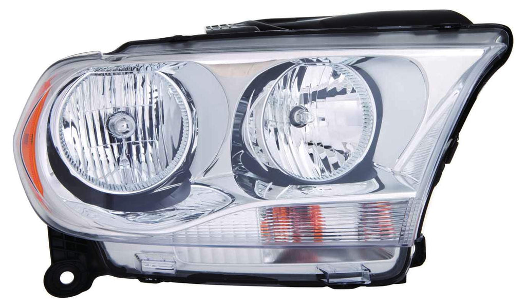 HEAD LAMP RH HALOGEN WITH CHROME TRIM CAPA