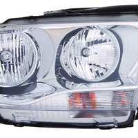 HEAD LAMP RH HALOGEN WITH CHROME TRIM CAPA