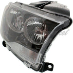 HEAD LAMP RH HALOGEN BLACK TRIM HQ — photo 2