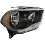 HEAD LAMP RH HALOGEN BLACK TRIM HQ — photo 3