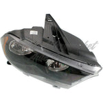 HEAD LAMP RH HALOGEN BLACK TRIM HQ — photo 4