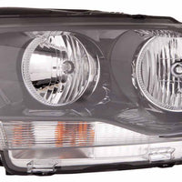HEAD LAMP RH HALOGEN BLACK TRIM HQ