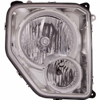 HEAD LAMP RH CHROME BEZEL W/FOG LAMP ROUND BULB SHIELD CAPA