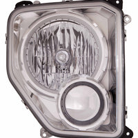 HEAD LAMP RH CHROME BEZEL W/O FOG LAMP ROUND BULB SHIELD CAPA