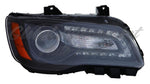 HEAD LAMP RH HALOGEN BLACK BEZEL HQ — photo 1