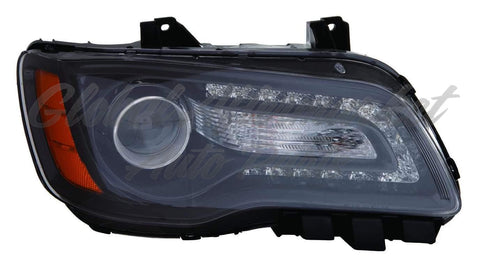HEAD LAMP RH HALOGEN BLACK BEZEL CAPA