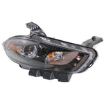 HEAD LAMP RH HALOGEN BLACK BEZEL W/O LOGO HQ — photo 2