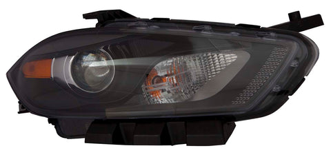 HEAD LAMP RH HALOGEN BLACK BEZEL W/O LOGO HQ