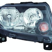 HEAD LAMP RH HALOGEN BLACK BEZEL CAPA