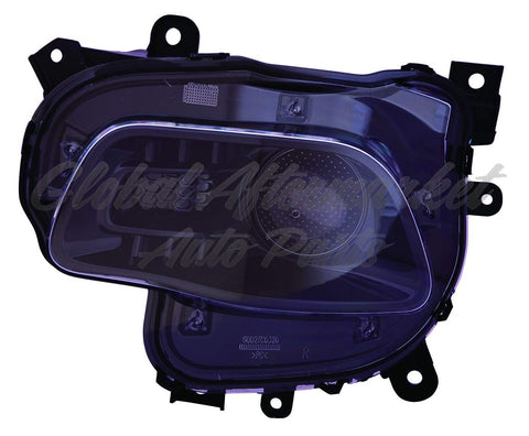 HEAD LAMP RH HALOGEN BLACK BEZEL HQ