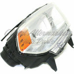 HEAD LAMP RH HALOGEN CHROME BEZEL W/LED DRL HQ — photo 3