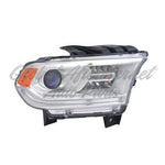 HEAD LAMP RH HALOGEN CHROME BEZEL W/LED DRL CAPA — photo 1
