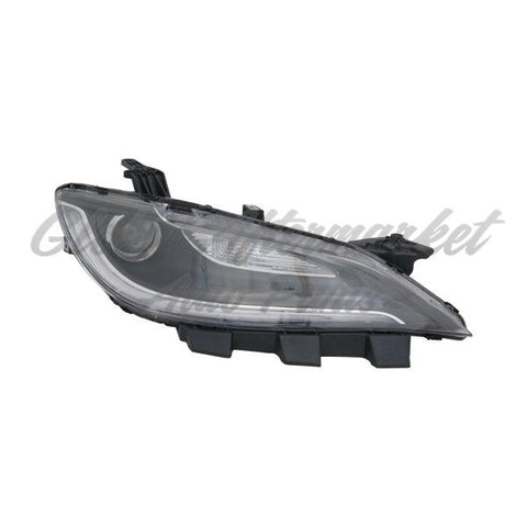 HEAD LAMP RH HALOGEN W/LED DRL BLACK TRIM HQ