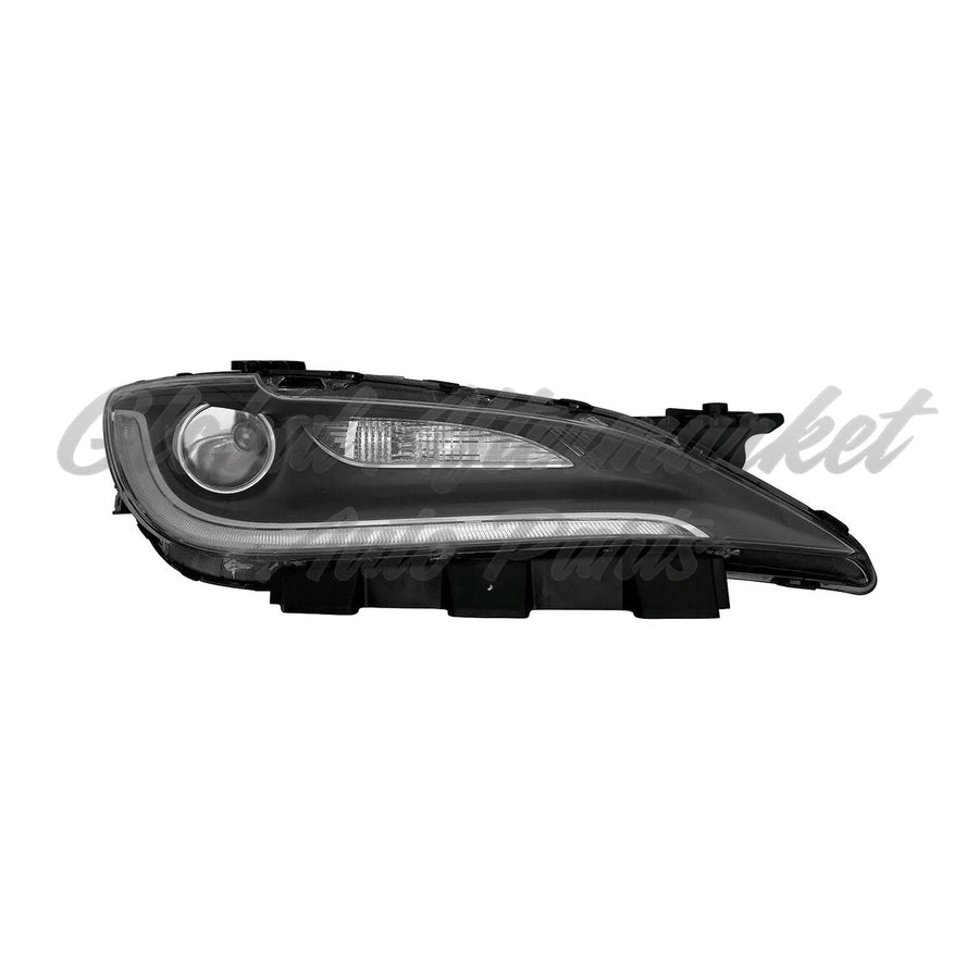 HEAD LAMP RH HID W/LED DRL BLACK TRIM HQ