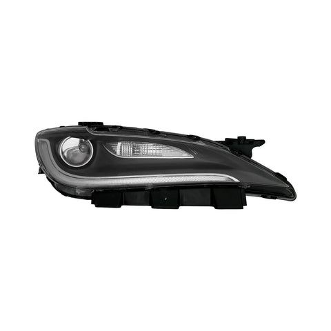 HEAD LAMP RH HID W/LED DRL BLACK TRIM CAPA