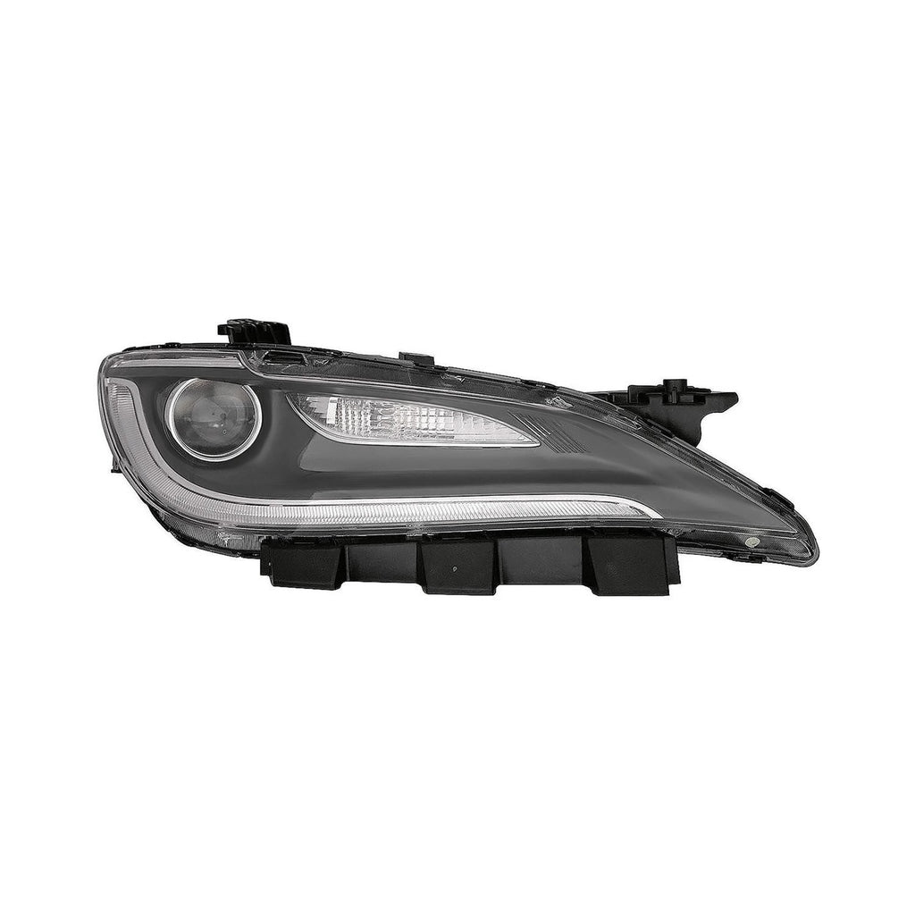 HEAD LAMP RH HID W/LED DRL CHROME TRIM CAPA