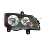 HEAD LAMP RH HALOGEN W/BLACK BEZEL HQ — photo 1