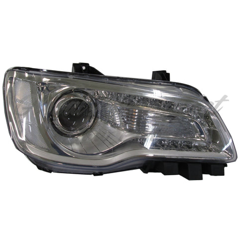 HEAD LAMP RH HALOGEN CHROME BEZEL W/ REFLECTOR HQ