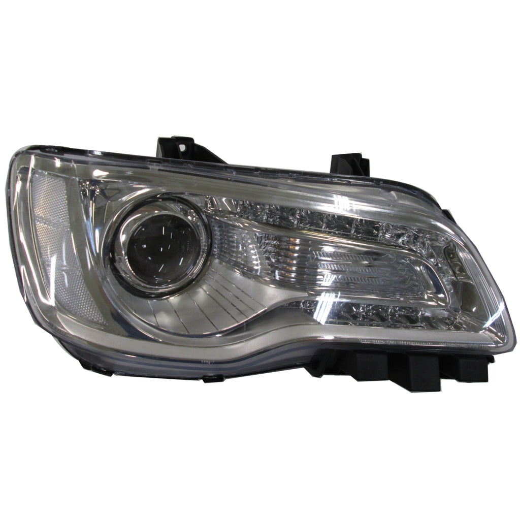 HEAD LAMP RH HALOGEN CHROME BEZEL W/ REFLECTOR