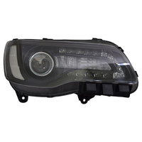 HEAD LAMP RH HALOGEN BLACK BEZEL CAPA