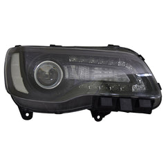 HEAD LAMP RH HALOGEN BLACK BEZEL CAPA