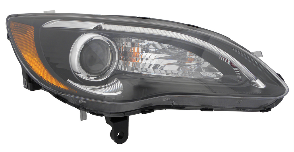 HEAD LAMP RH HALOGEN BLACK BEZEL S MODEL CAPA