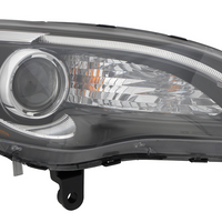 HEAD LAMP RH HALOGEN BLACK BEZEL S MODEL CAPA