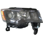 HEAD LAMP RH HALOGEN STD TYPE BLACK BEZEL HQ — photo 1