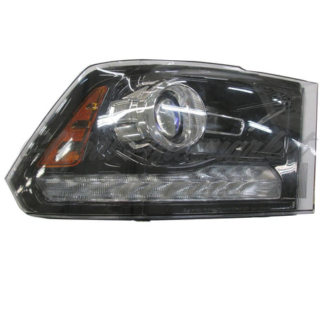 HEAD LAMP RH HALOGEN PROJECTOR BLACK BEZEL W/O LOGO HQ