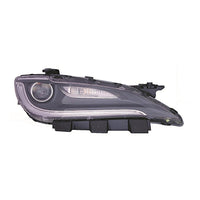 HEAD LAMP RH HALOGEN W/LED W/CHROME TRIM CAPA