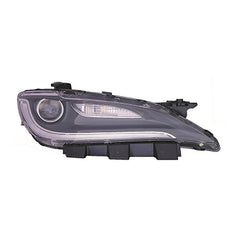 HEAD LAMP RH HALOGEN W/LED W/CHROME TRIM HQ