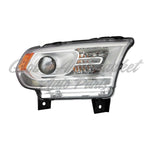 HEAD LAMP RH HALOGEN CHROME BEZEL LED W/DRL W/O LOGO CAPA — photo 1