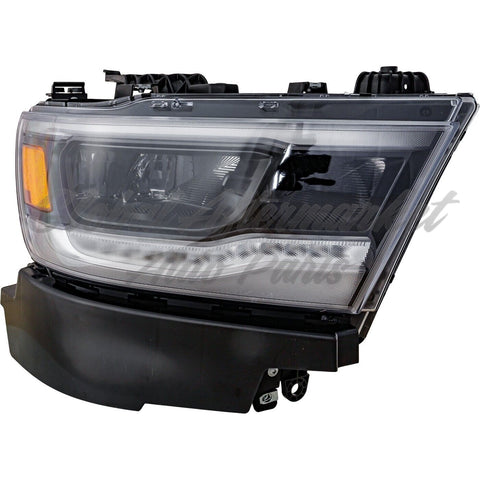 HEAD LAMP RH LED W/BLACK BEZEL REFLECTOR TYPE W/O LOGO