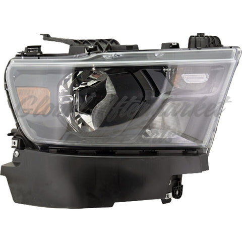 HEAD LAMP RH HALOGEN W/BLACK TRIM W/O LOGO HQ