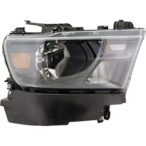 HEAD LAMP RH HALOGEN W/BLACK TRIM W/O LOGO