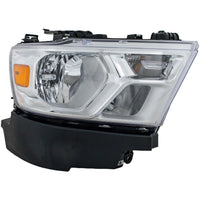 HEAD LAMP RH HALOGEN W/CHROME TRIM W/O LOGO CAPA