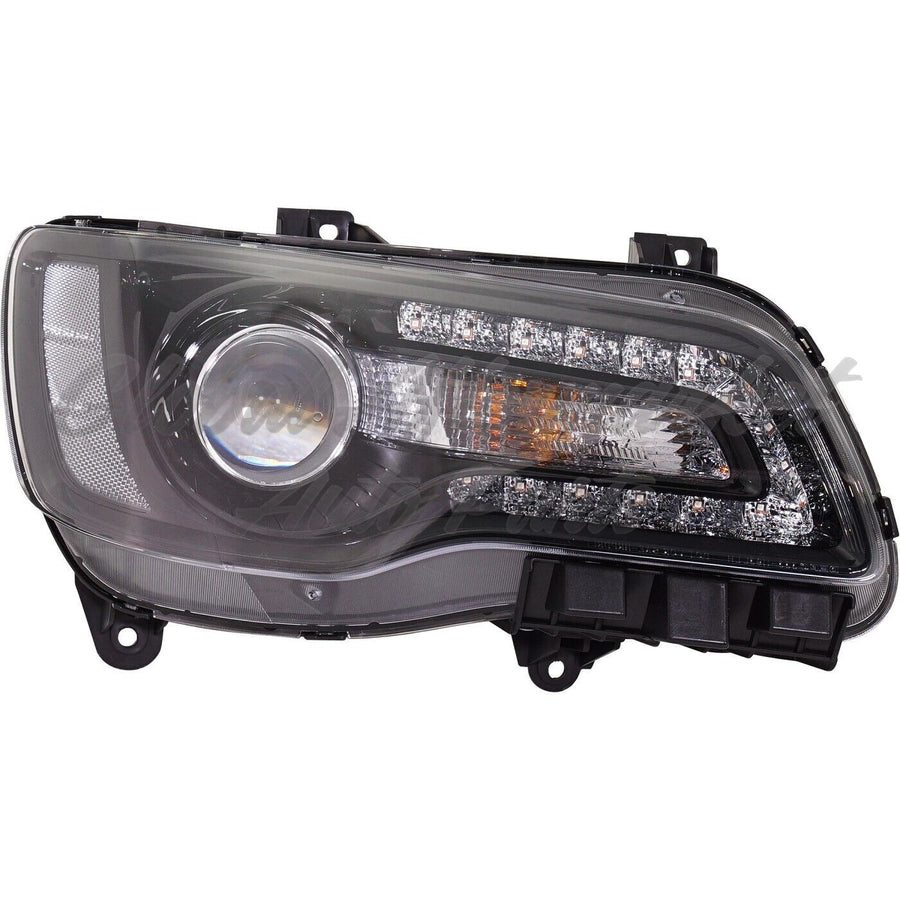 HEAD LAMP RH HALOGEN BLACK PROJECTION TYPE HQ