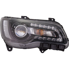 HEAD LAMP RH HALOGEN BLACK PROJECTION TYPE HQ