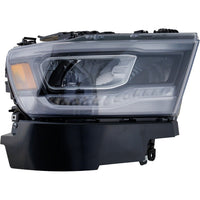 HEAD LAMP RH LED CHROME BEZEL REFLECTOR TYPE W/O LOGO HQ