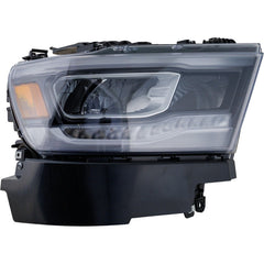 HEAD LAMP RH LED CHROME BEZEL REFLECTOR TYPE W/O LOGO