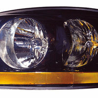 HEAD LAMP LH W/BLACK BEEZEL HQ