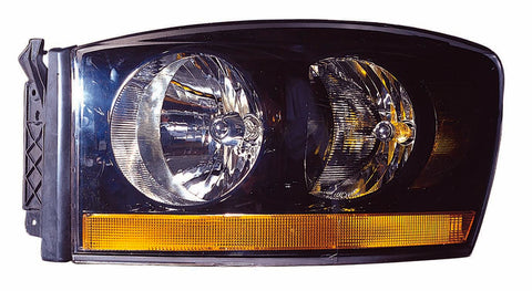 HEAD LAMP LH W/BLACK BEEZEL HQ