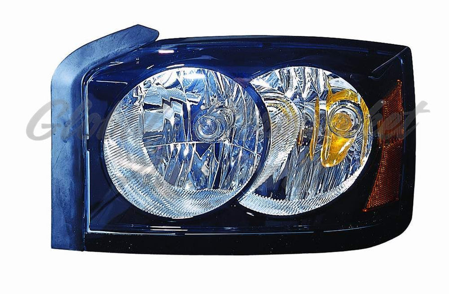 HEAD LAMP LH BLACK BEZEL HQ