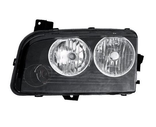 HEAD LAMP LH BLACK HOUSING HALOGEN HQ
